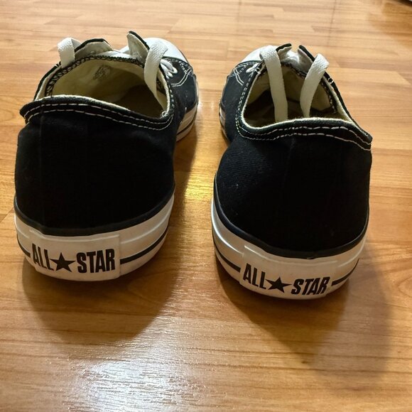 Converse All Star Unisex Black White Sanitized Canvas Sneakers Mens 11 Womens 13 - Picture 6 of 12
